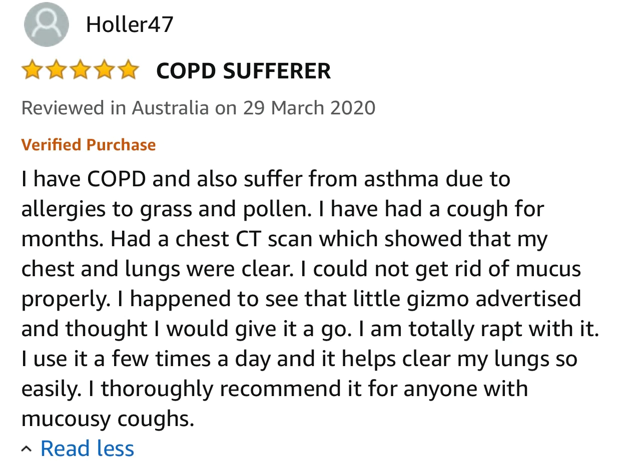 COPD sufferer